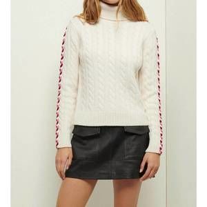 NEW DEREK LAM 10 CROSBY pippa lace up turtleneck in ivory
